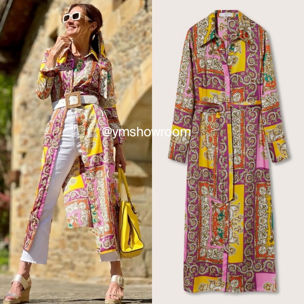 MANGO Baroque dress